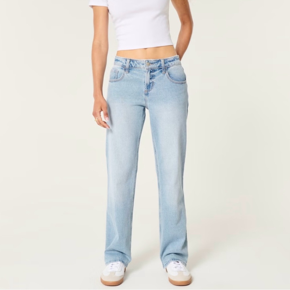 Hollister Low Rise Light Wash Jeans
